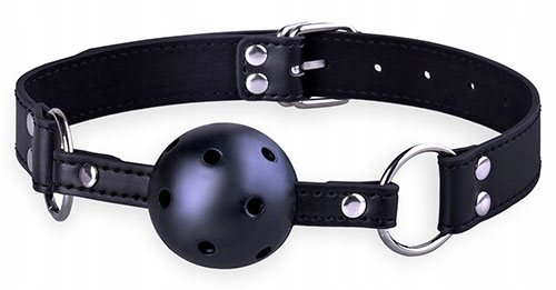 bâillon à boule perforée