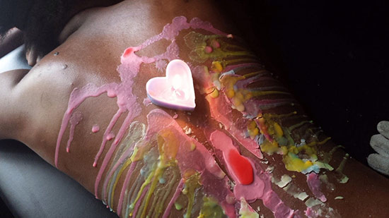 oeuvre art corps cire